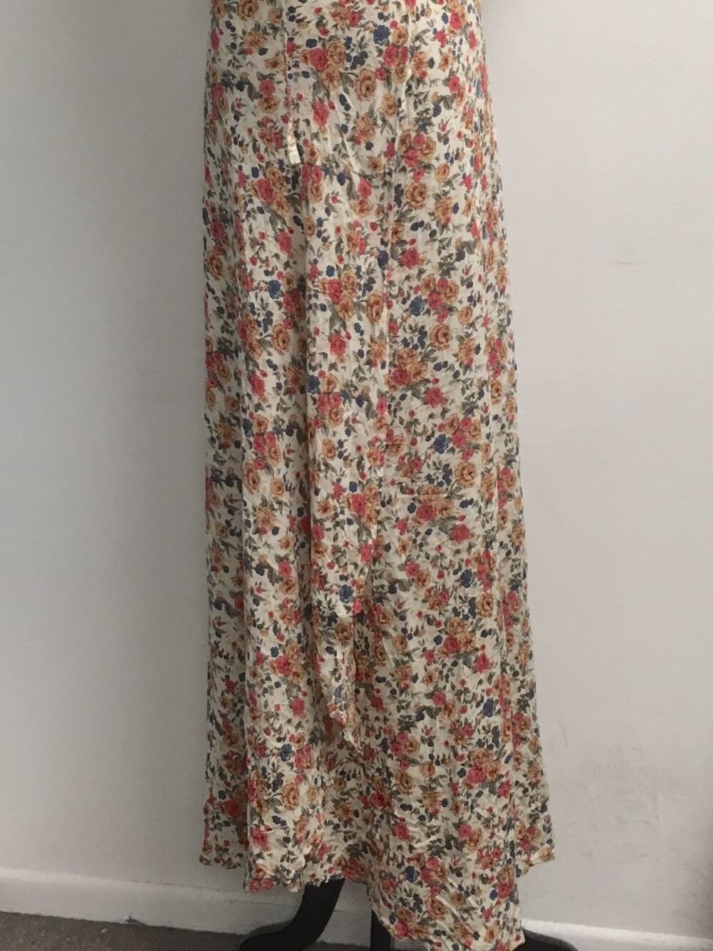 AUGUSTE the label rose floral maxi dress wrap around feminine 6 short sleeve - Picture 10 of 10